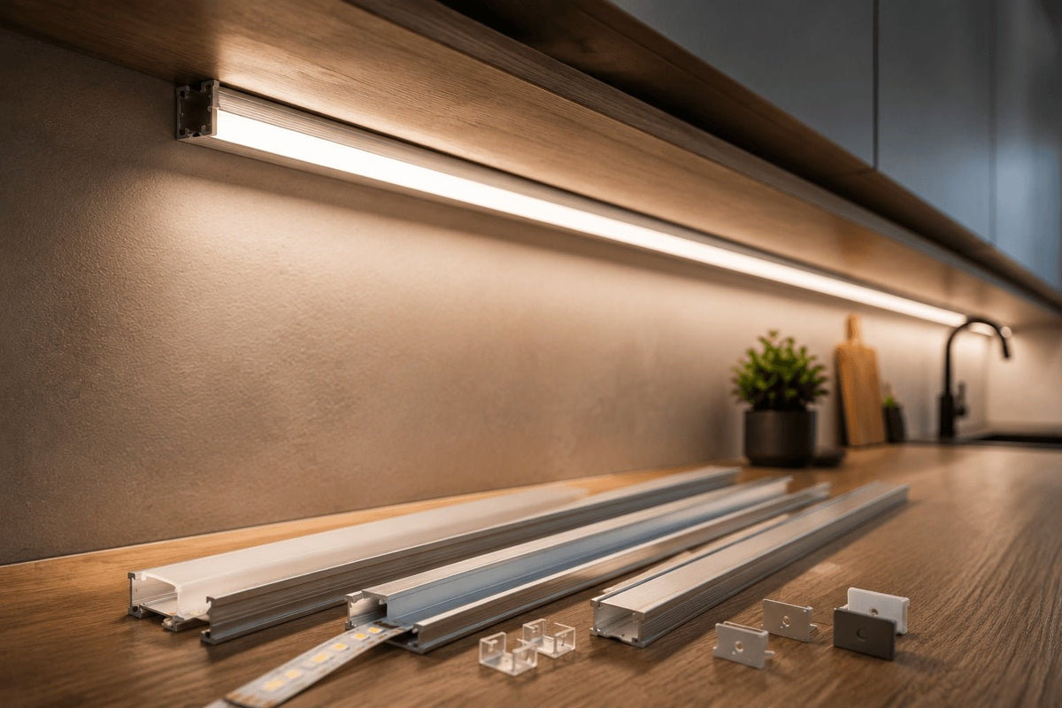 Perfil de aluminio para tira LED: guía y elección - Barcelona LED Argentina