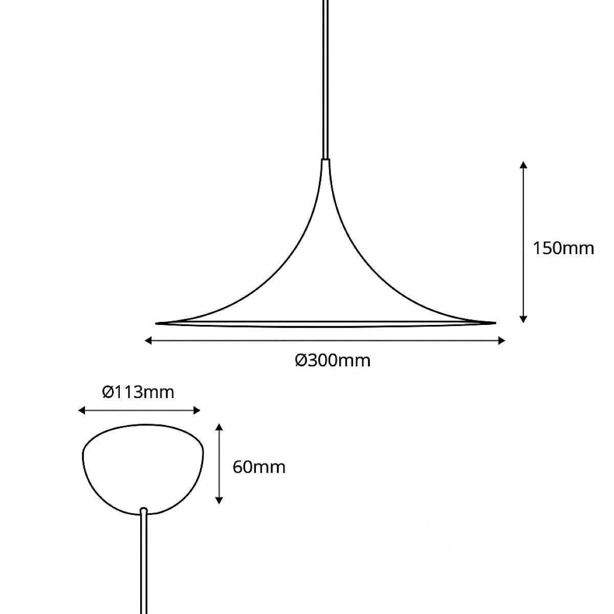 Lámpara colgante nórdica "Harry" - E14