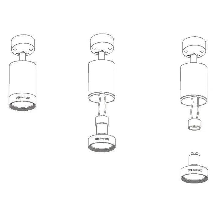 Foco de techo LED orientable - GU10
