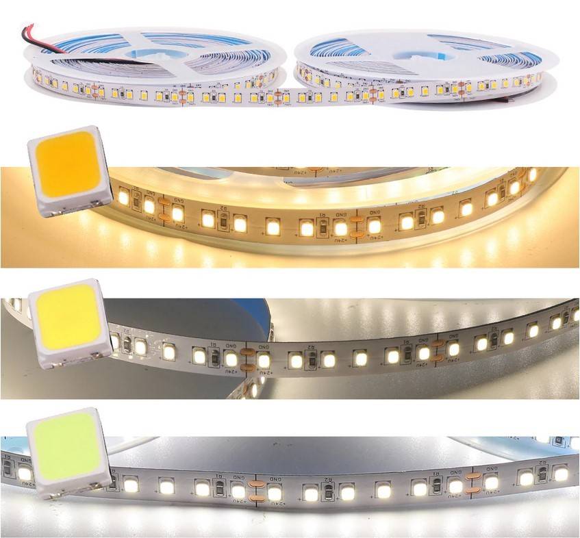 Tira LED 24V DC - 18W/m - Monocolor - 10mm - IP20 - Rollo 5 metros - 120ch/m