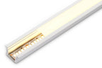 Perfil de aluminio de empotrar - Kit completo - 25 x 14,5mm - Tira LED hasta 12 mm - 2 metros