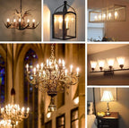 Bombilla LED filamento Vela E14 C35 - 5W - Transparente