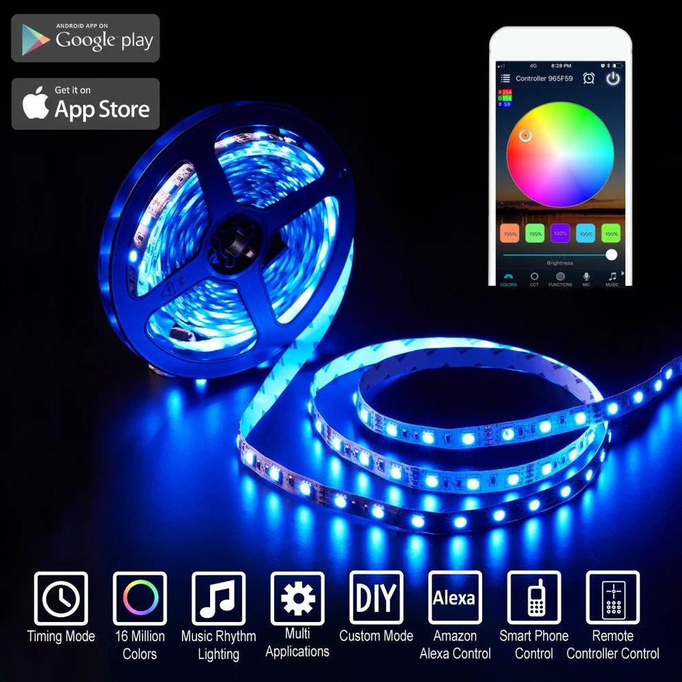 Controlador LED WIFI RGBW 12/24V 4 canales 4A/CH