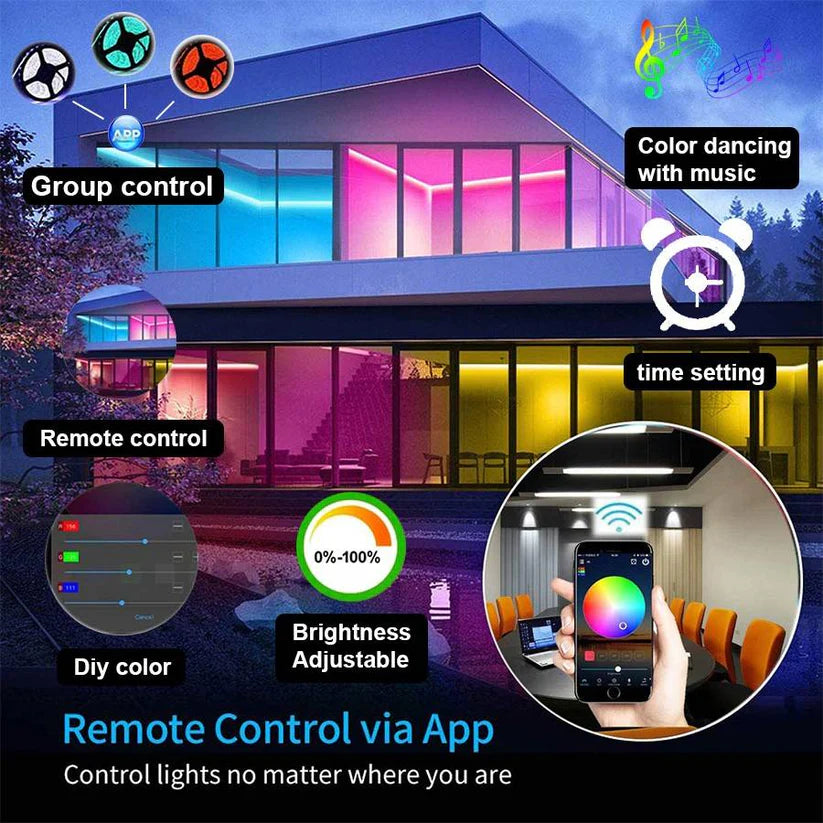 Controlador LED WIFI RGBW 12/24V 4 canales 4A/CH