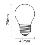 Bombilla LED filamento esférica E27 G45 - 5W