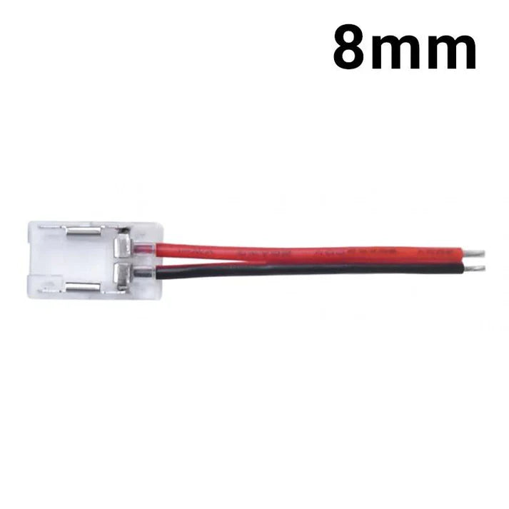 Conector para inicio de tira LED COB monocolor de 8mm