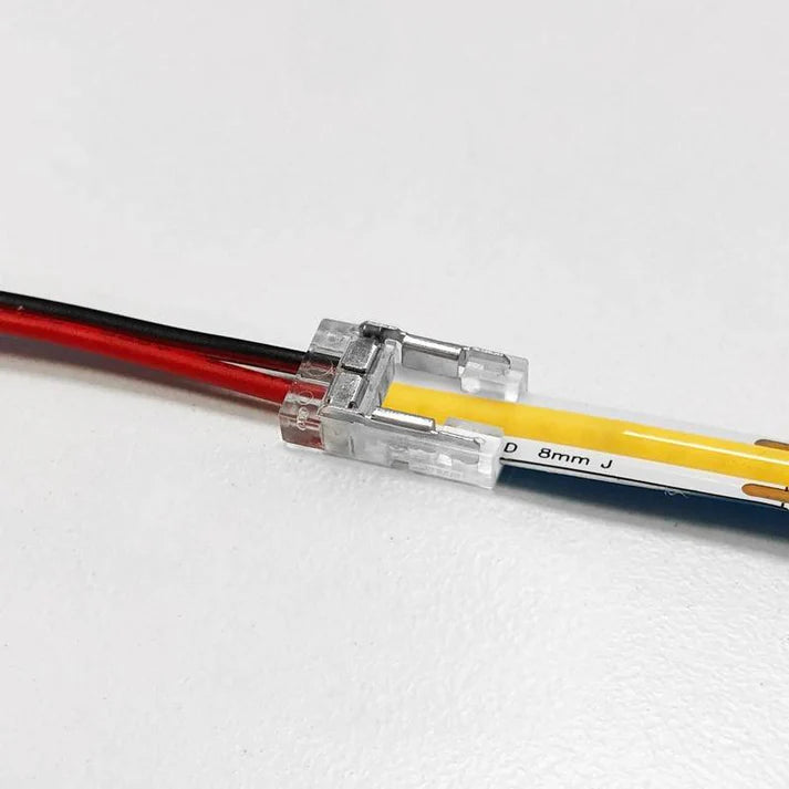 Conector para inicio de tira LED COB monocolor de 8mm
