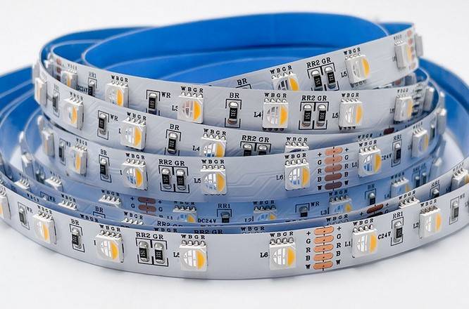 Tira de LED 24V-DC 96W RGBWW IP20 (SMD5050) Rollo 5 metros