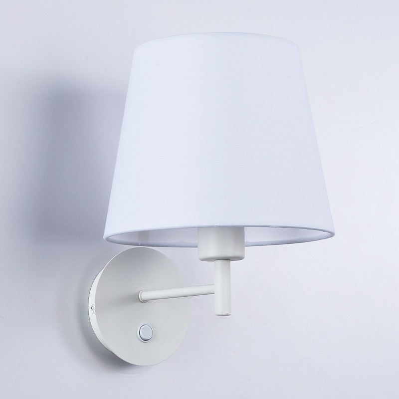 Aplique de pared con pantalla e interruptor Classic "RIGA" - E27 (3)