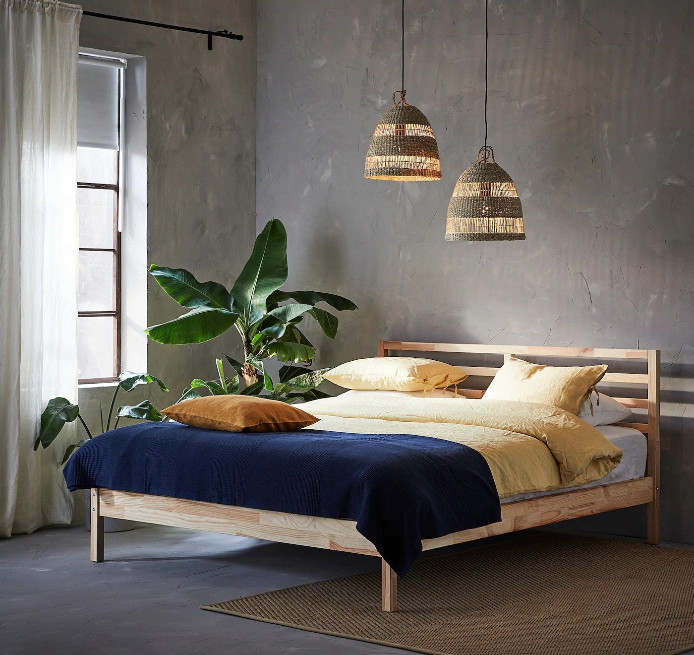 Lámpara colgante de mimbre "Ikken" (1)