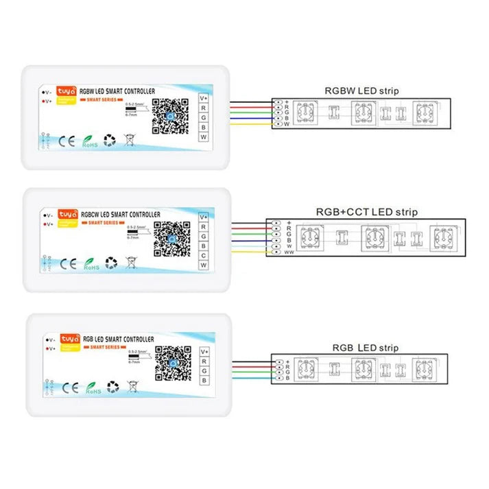 Controlador LED WIFI RGBW 12/24V 4 canales 4A/CH