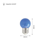 Lámparas de colores LED E27 G45 - 1W - Barcelona LED Argentina