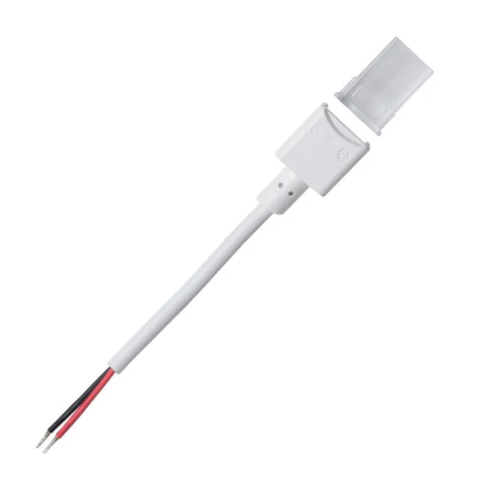 Conector estanco de inicio tira LED - 2 pines - ancho 10mm - IP68