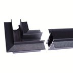 Unión en L para carriles magnéticos empotrables 20 mm - Horizontal