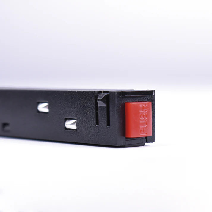 Conector recto de unión para carriles magnéticos 20mm