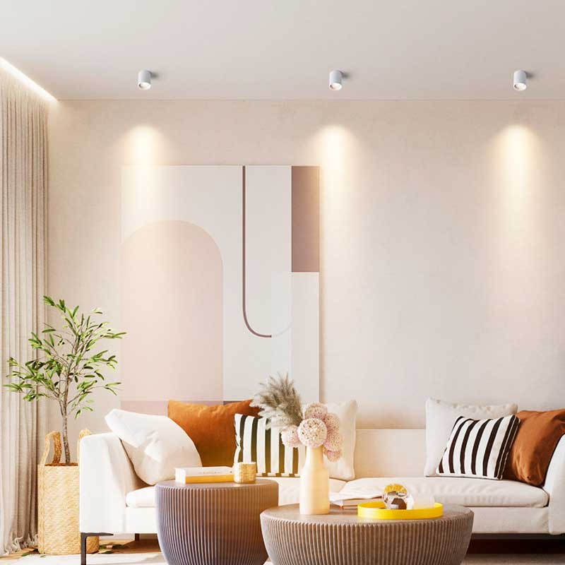 Aro tubular para bombilla GU10 – Efecto aplique de techo (1)