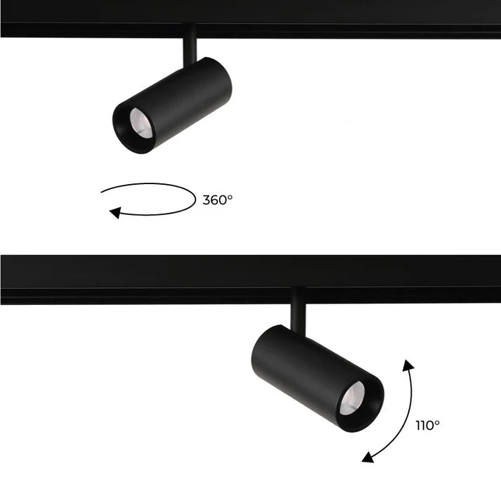 Foco LED para carril magnético 48V - 18W - 2800K