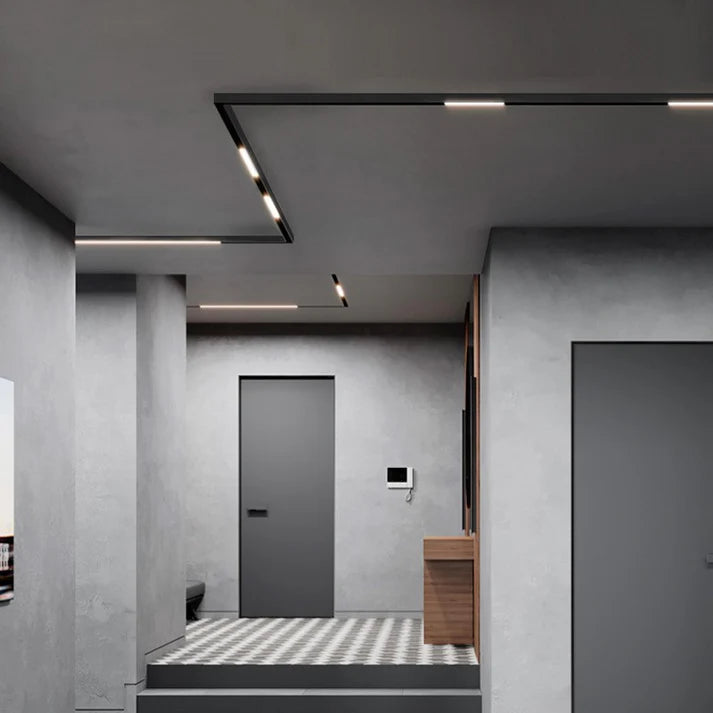 Luminaria lineal LED opal para carril magnético 48V - 10W - Blanco