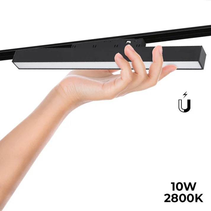 Luminaria lineal LED opal para carril magnético 48V - 10W - Blanco