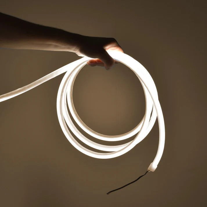 Neón LED flexible 24V DC - 12x12mm - 10 metros - Kit completo - 11W/m - IP67 - Curvatura vertical