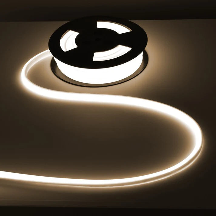 Neón LED flexible 24V DC - 12x12mm - 10 metros - Kit completo - 11W/m - IP67 - Curvatura vertical