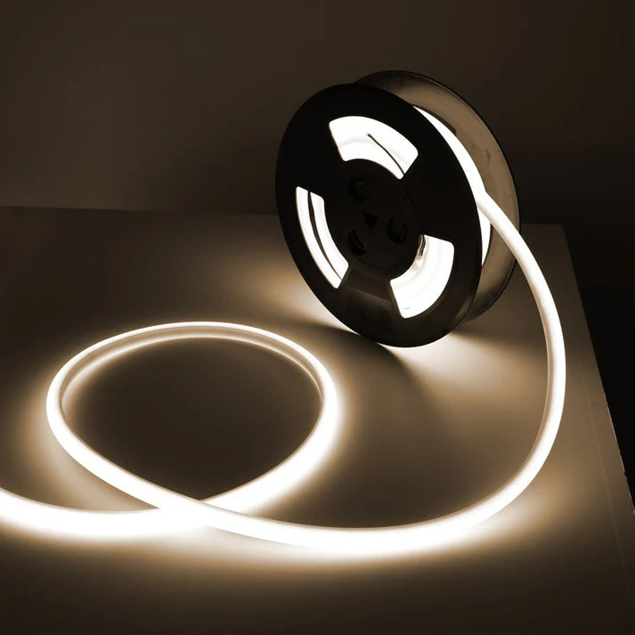 Neón LED flexible 24V DC - 12x12mm - 10 metros - Kit completo - 11W/m - IP67 - Curvatura vertical