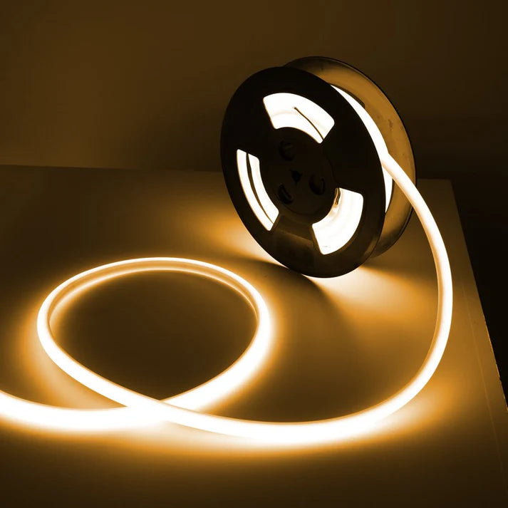 Neón LED flexible 24V DC - 12x12mm - 10 metros - Kit completo - 11W/m - IP67 - Curvatura vertical