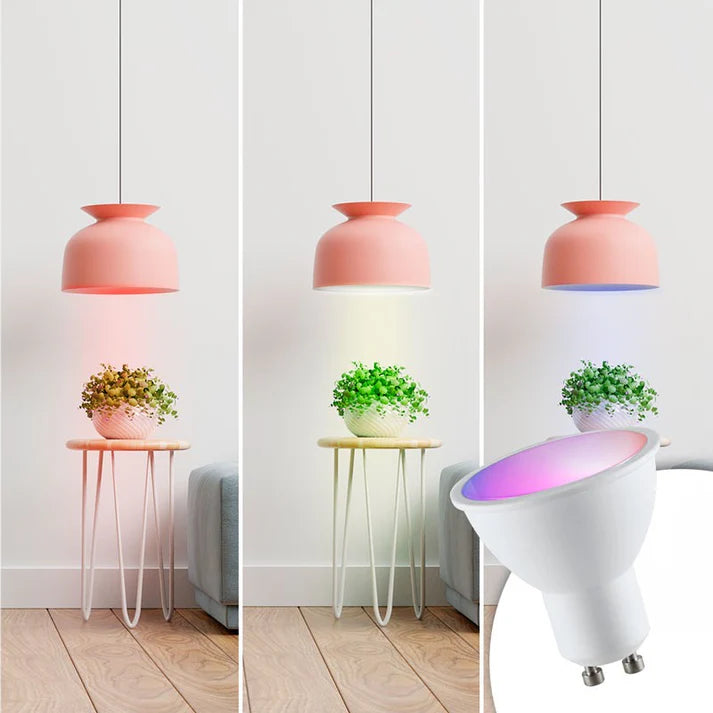Bombilla LED GU10 RGBW inteligente - 5W - Con control remoto
