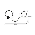 Aplique de pared moderno "WAVE" - 40W - 2800K