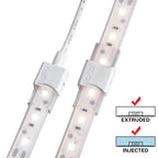 Conector estanco de inicio tira LED - 2 pines - ancho 10mm - IP68