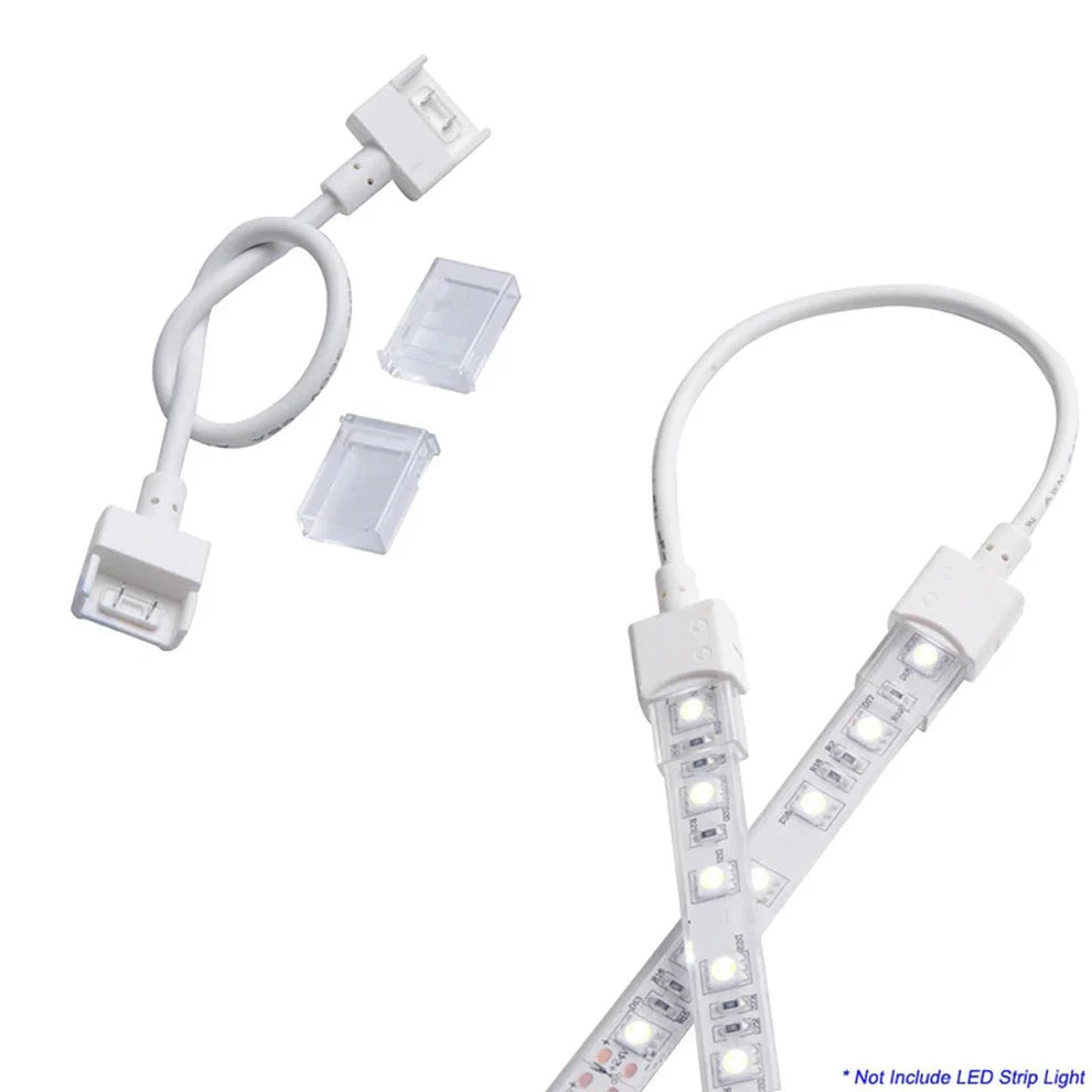 Conector estanco Tira LED a Tira LED con cable - Tira 10 mm - IP68 - 2 pines