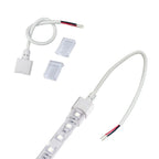Conector estanco de inicio tira LED - 2 pines - ancho 10mm - IP68