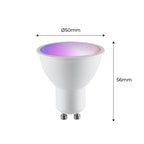 Bombilla LED GU10 RGBW inteligente - 5W - Con control remoto