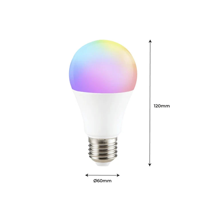 Bombilla Smart WIFI RGB + CCT - E27 9W