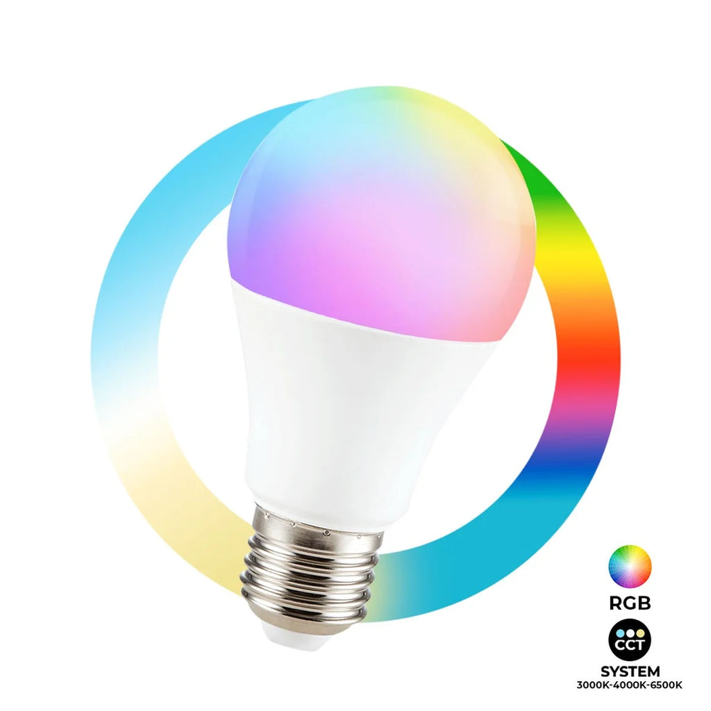 Bombilla Smart WIFI RGB + CCT - E27 9W