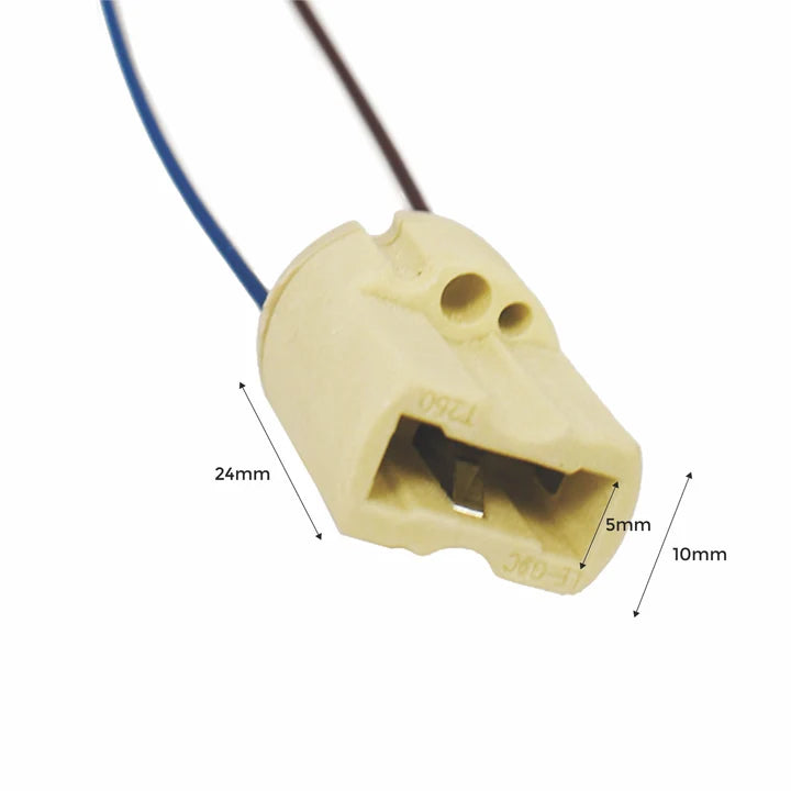 Portalámparas G9 precableado 220V AC