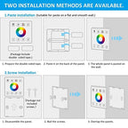 Controlador RGBW para tiras LED con panel táctil RF - 5-24V/DC