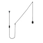 Casquillo E27 con cable de PVC, interruptor y enchufe