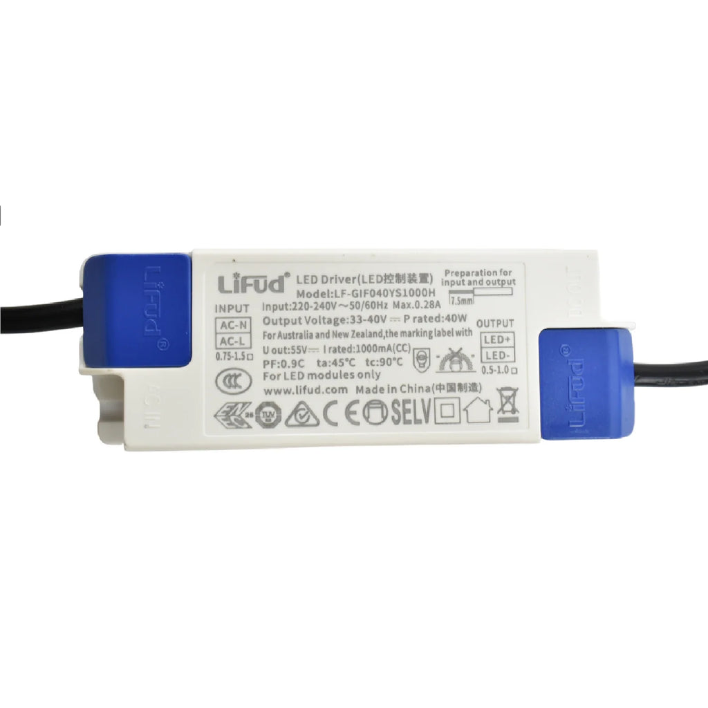 Downlight LED CCT de alta eficiencia- 40W - Driver Lifud - Corte Ø 200-220mm IP54