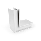 Unión en L para carriles magnéticos de superficie 20mm - Horizontal