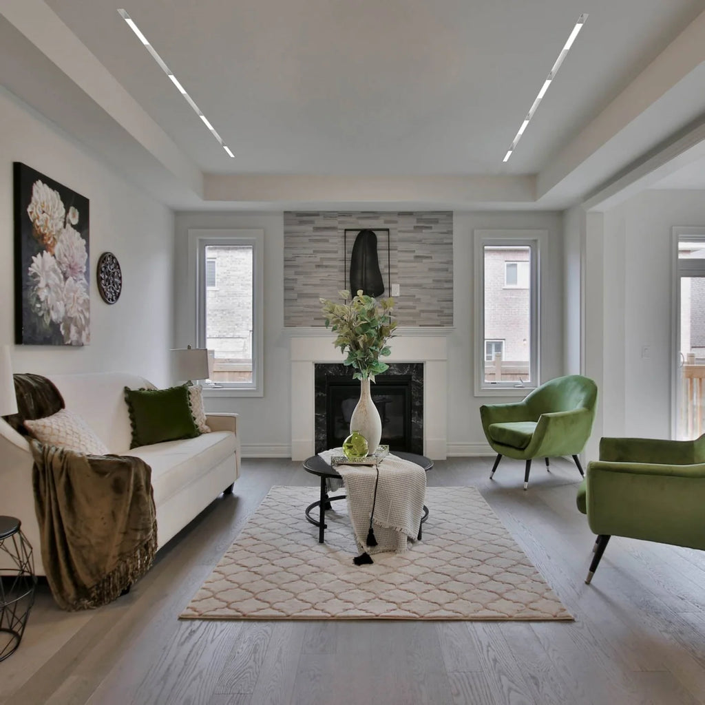 Luminaria lineal LED opal para carril magnético 48V - 10W - Blanco