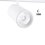 Foco LED para carril magnético 48V - 18W - 2800K