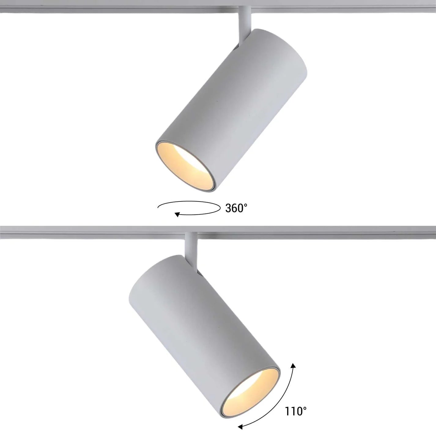 Foco LED para carril magnético 48V - 18W - 2800K