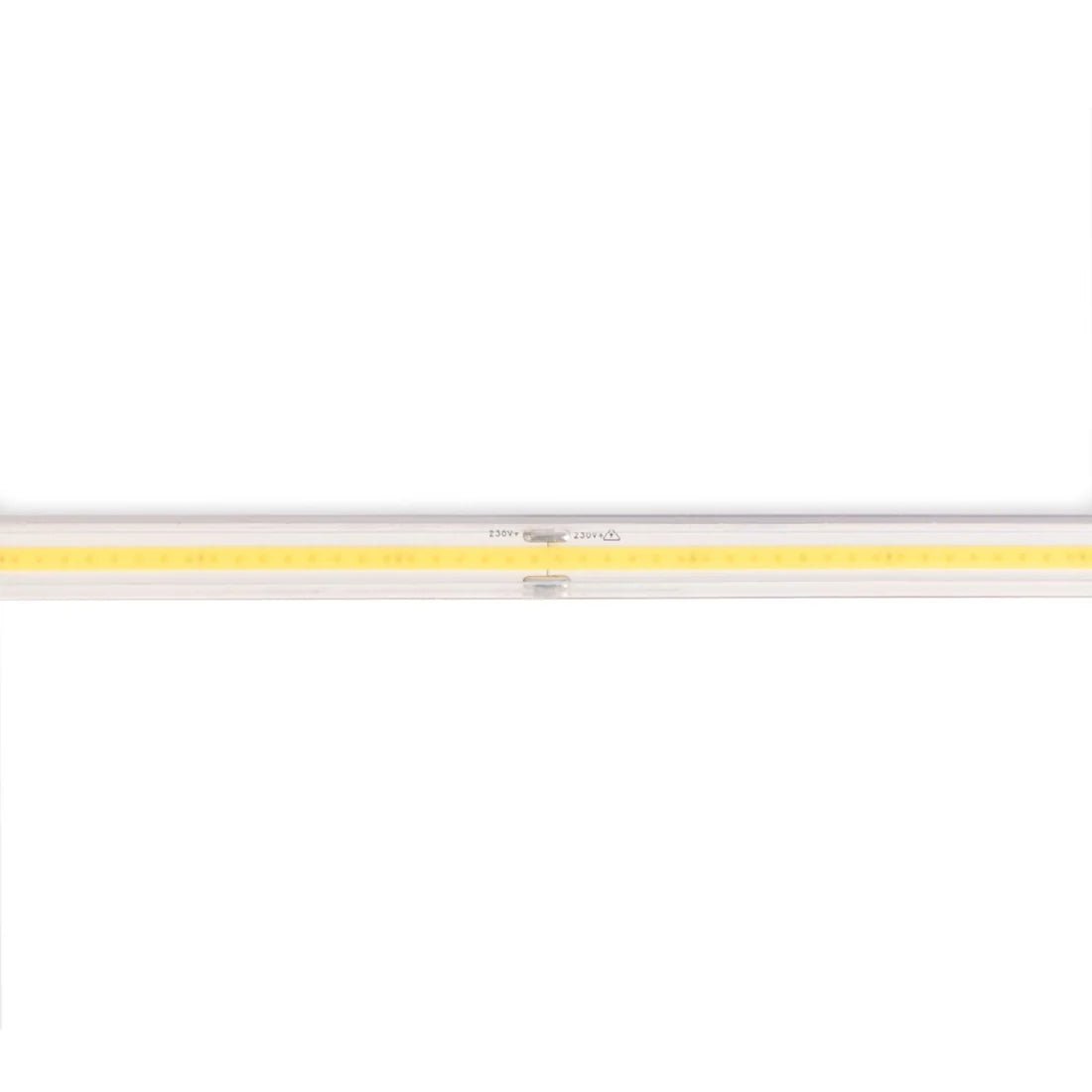 Tira LED COB Exterior 220V con enchufe - 10W/m - 12mm - 5m - 288ch/m - 2700K - Barcelona LED Argentina