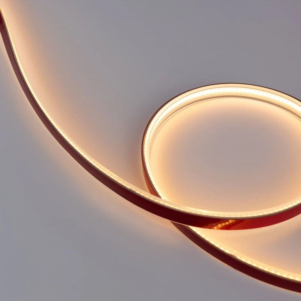 Tira LED COB Exterior 220V con enchufe - 10W/m - 12mm - 5m - 288ch/m - 2700K - Barcelona LED Argentina