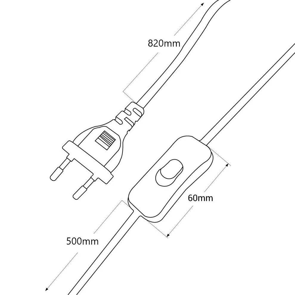 Lámpara de mesa de metal "Cutt" - E27