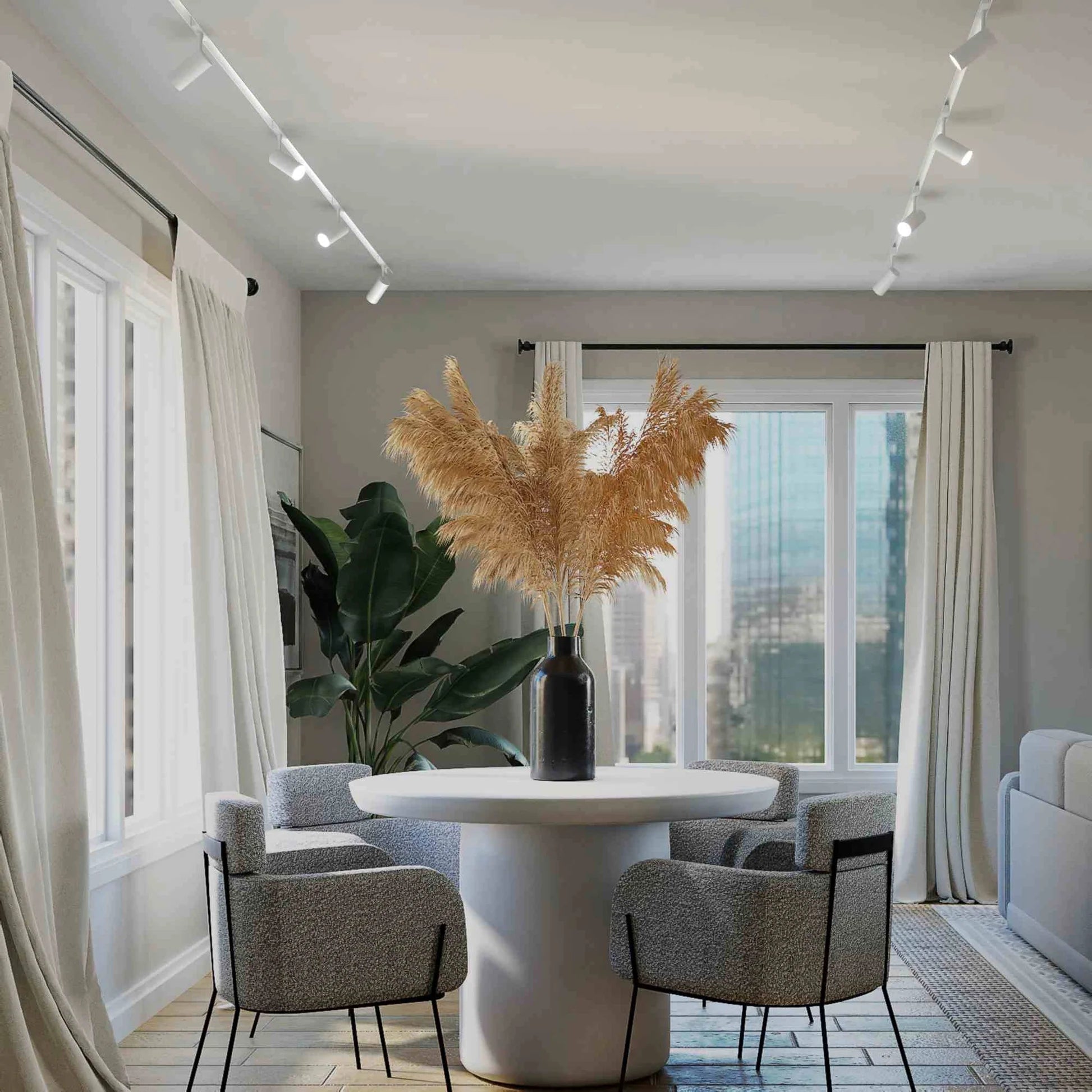 Foco LED para carril magnético 48V - 18W - 2800K