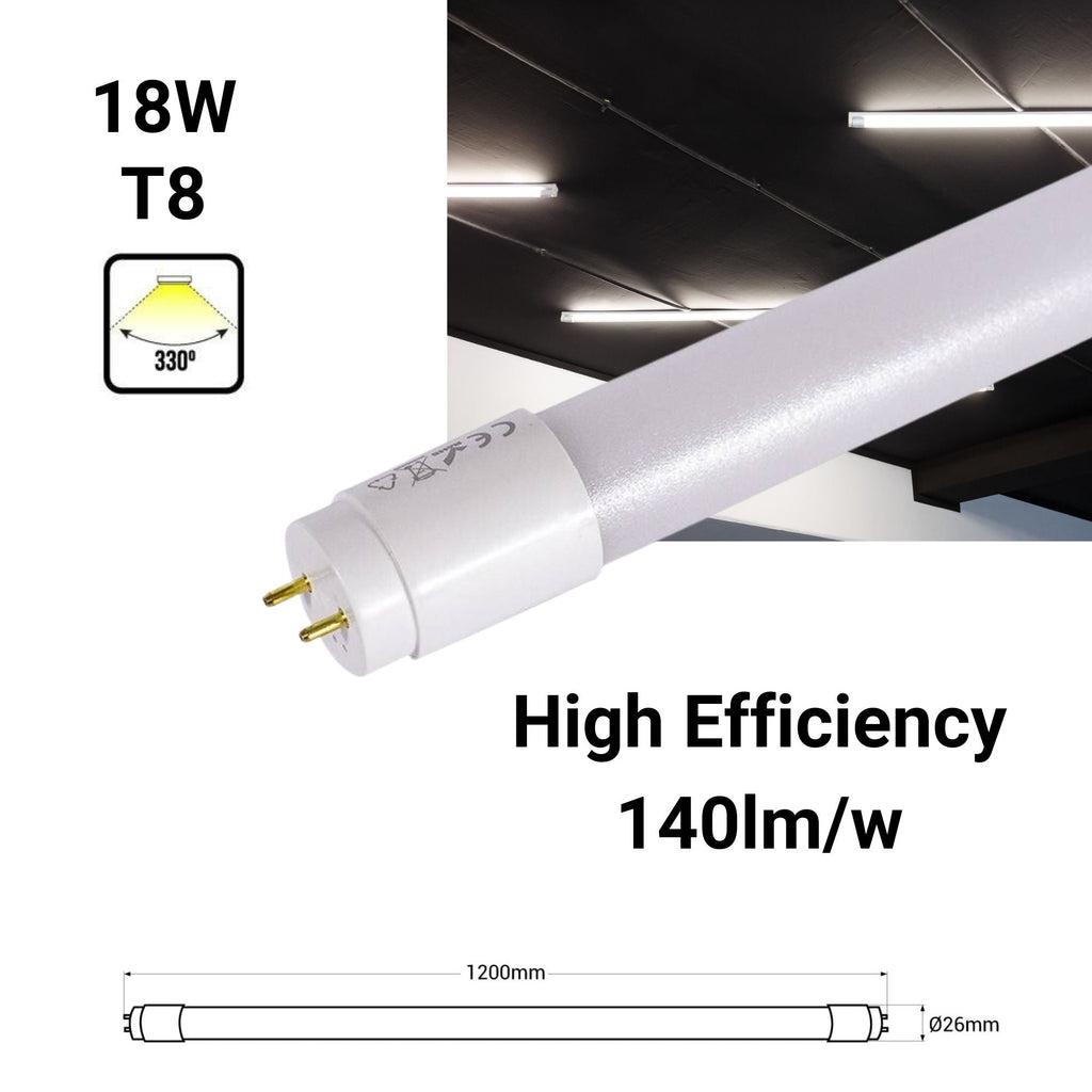 Tubo LED 120cm T8 - 18W - 140lm/W (1)