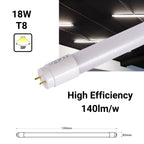 Tubo LED 120cm T8 - 18W - 140lm/W (1)