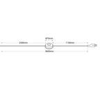 Lámpara de pie de mimbre "Onna"